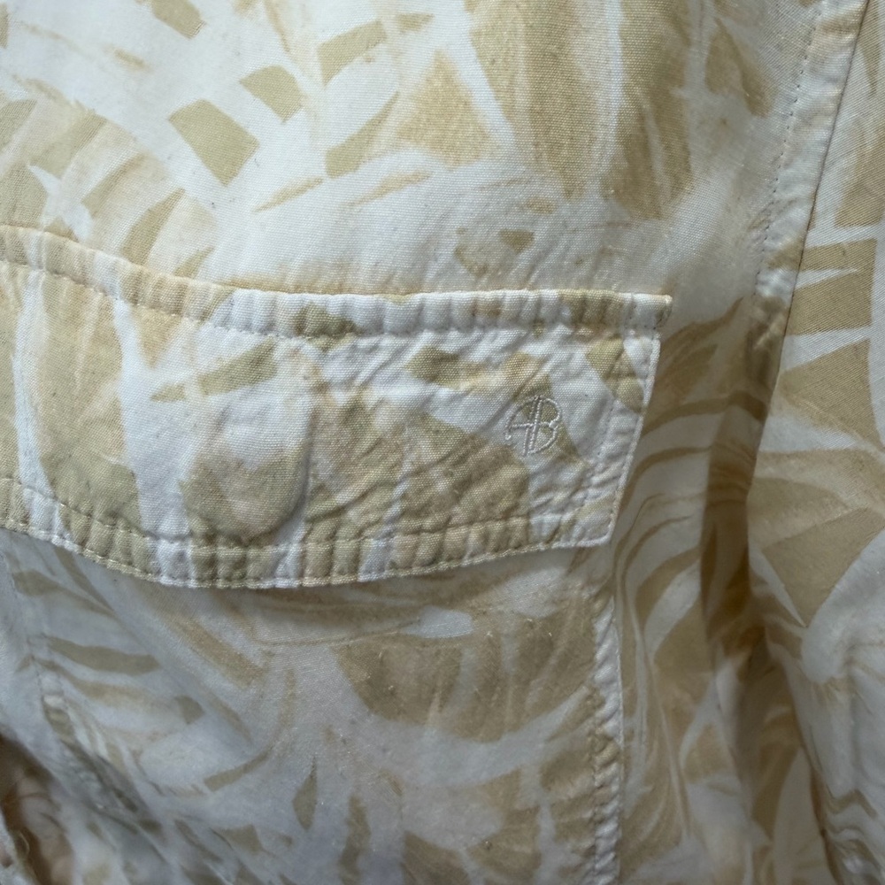 Anine Bing Hawaiian Print Viscose Rayon Short Sleeve Button Austin Top Sz. S - Picture 6 of 8